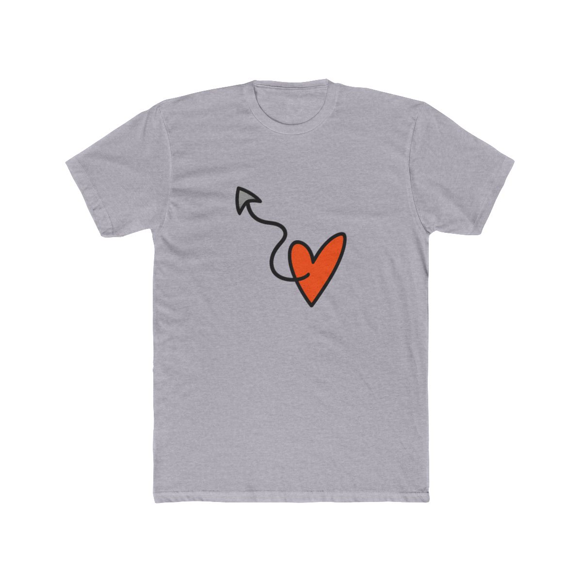 Gritty Chainsaw Heart Horror T-Shirt - alternate angle 4, merchandise