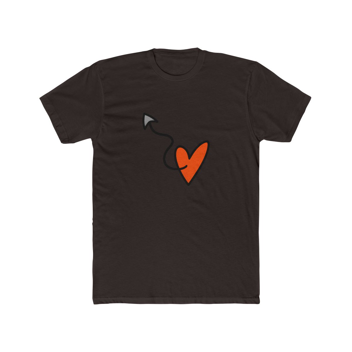 Gritty Chainsaw Heart Horror T-Shirt - alternate angle 2, merchandise