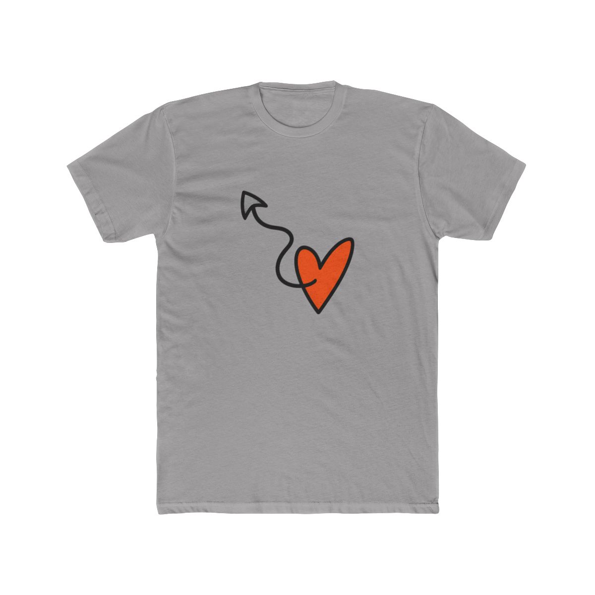 Gritty Chainsaw Heart Horror T-Shirt