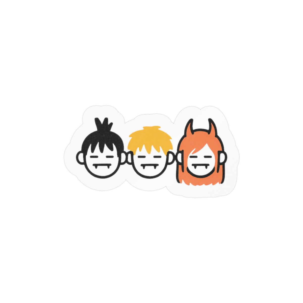 Chainsaw Trio Sticker | Bold Vinyl Decal