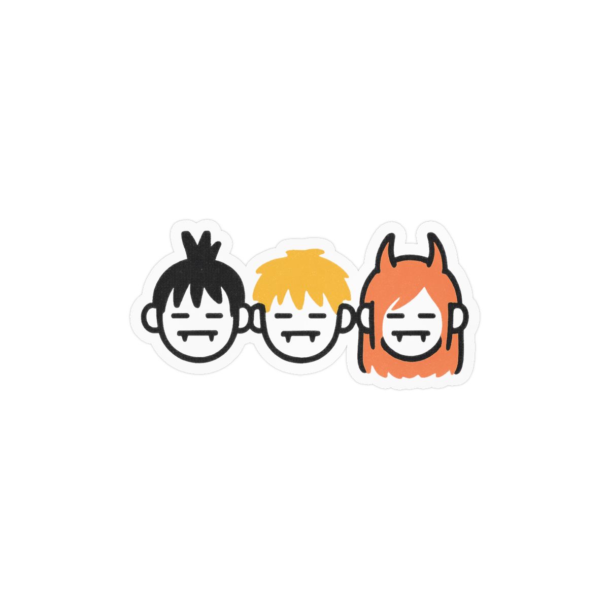 Chainsaw Trio Sticker | Bold Vinyl Decal - alternate angle 3, merchandise