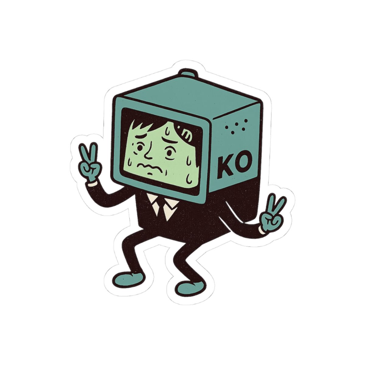 BMO x Kobeni Fusion Sticker | Cute Anime Vinyl Decal - alternate angle 1, merchandise
