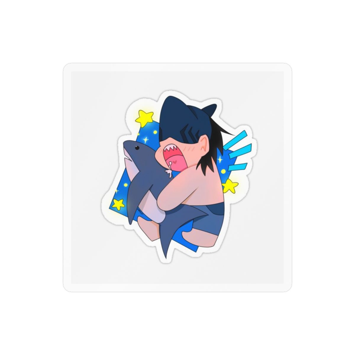 Sleepy Beam Yawn Sticker | Cute Vinyl Decal