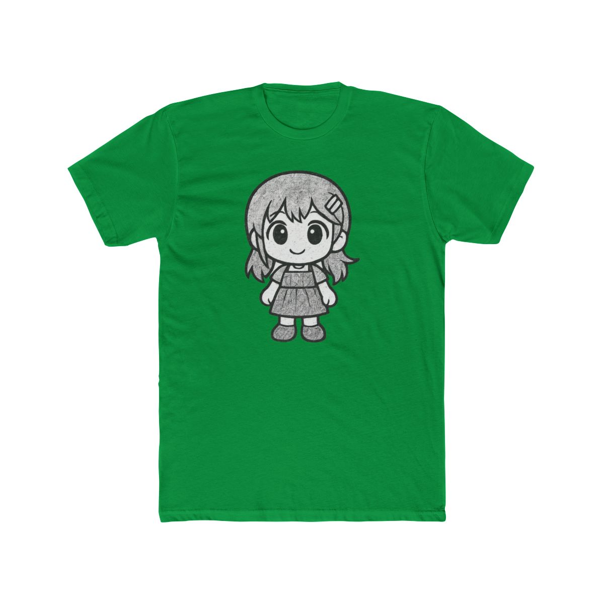 Cute Chibi Cartoon Character Minimalist T-Shirt - alternate angle 4, merchandise