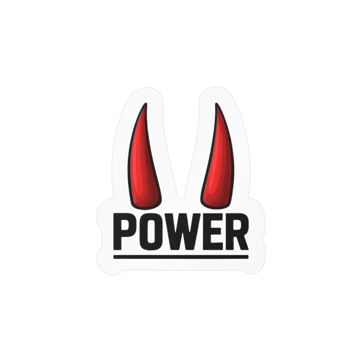 Power Horn Sticker | Bold Vinyl Decal - alternate angle 1, merchandise