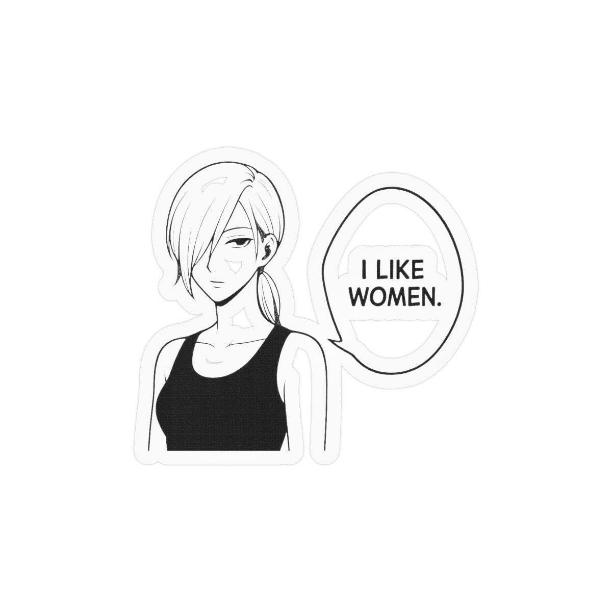 I Like Women Bold Funny Sticker | Vinyl Decal