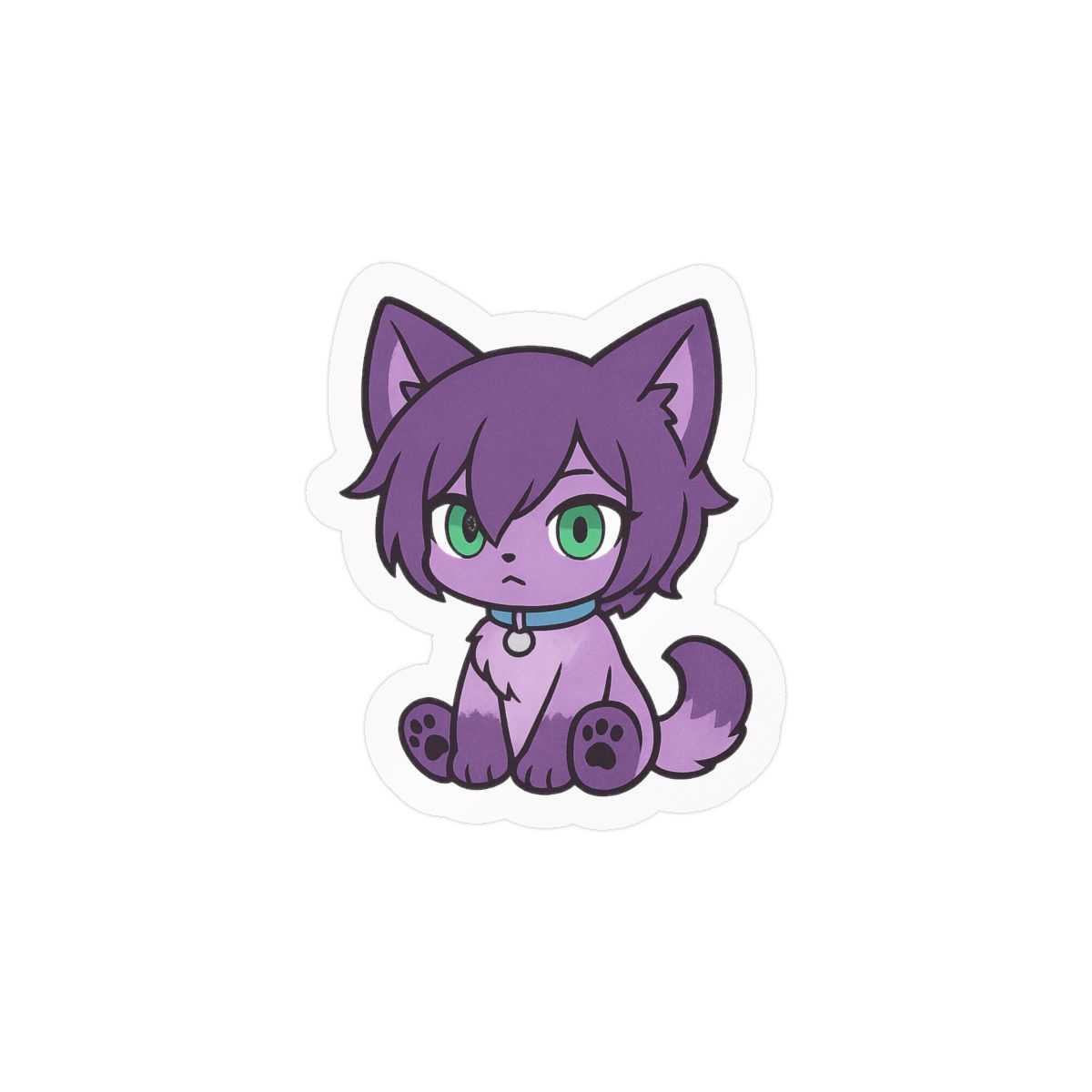 Reze Cat Sticker | Cute Anime Vinyl Decal - alternate angle 2, merchandise