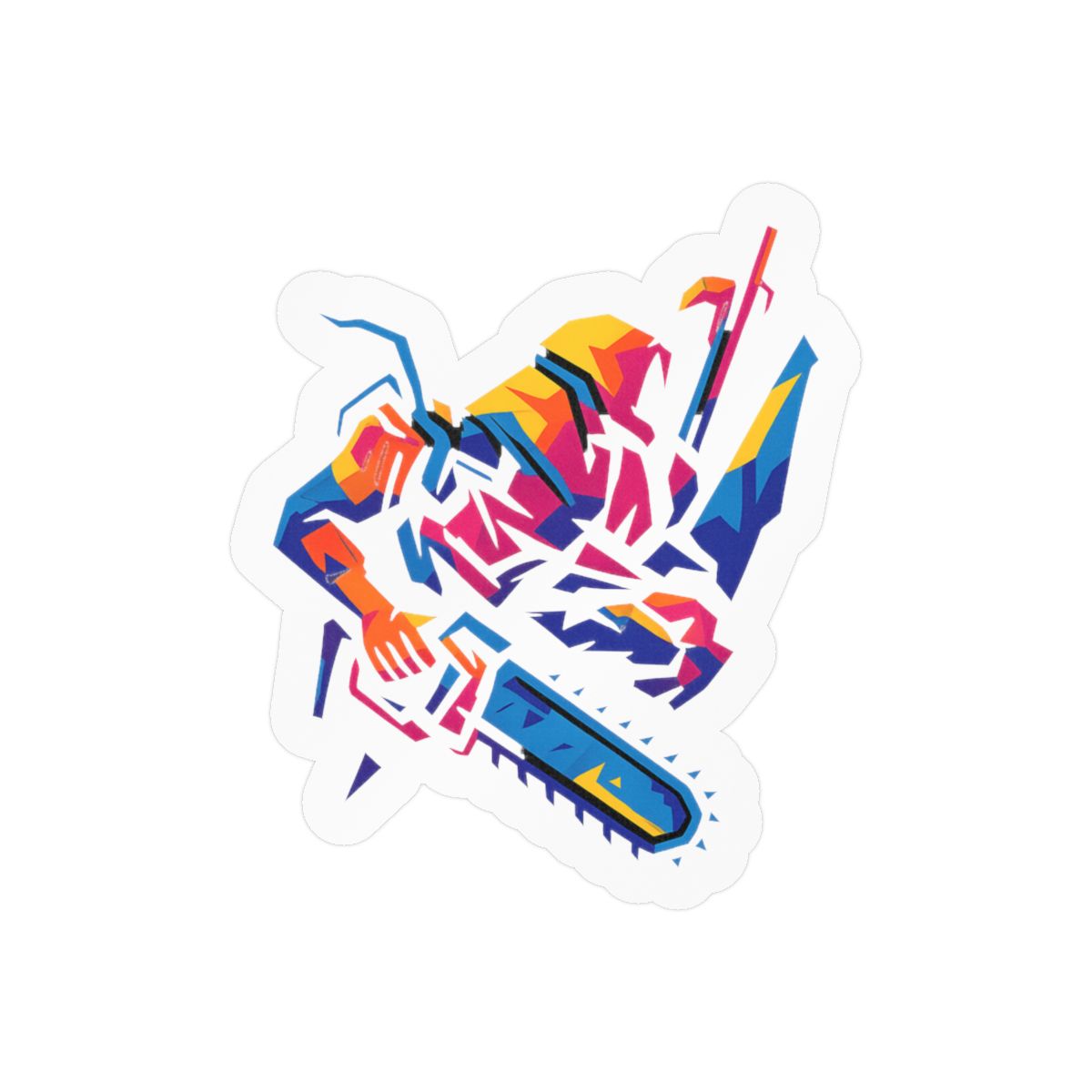 Denji Pop Art Sticker | Bold Chainsaw Man Vinyl Decal - Official Stickers merchandise
