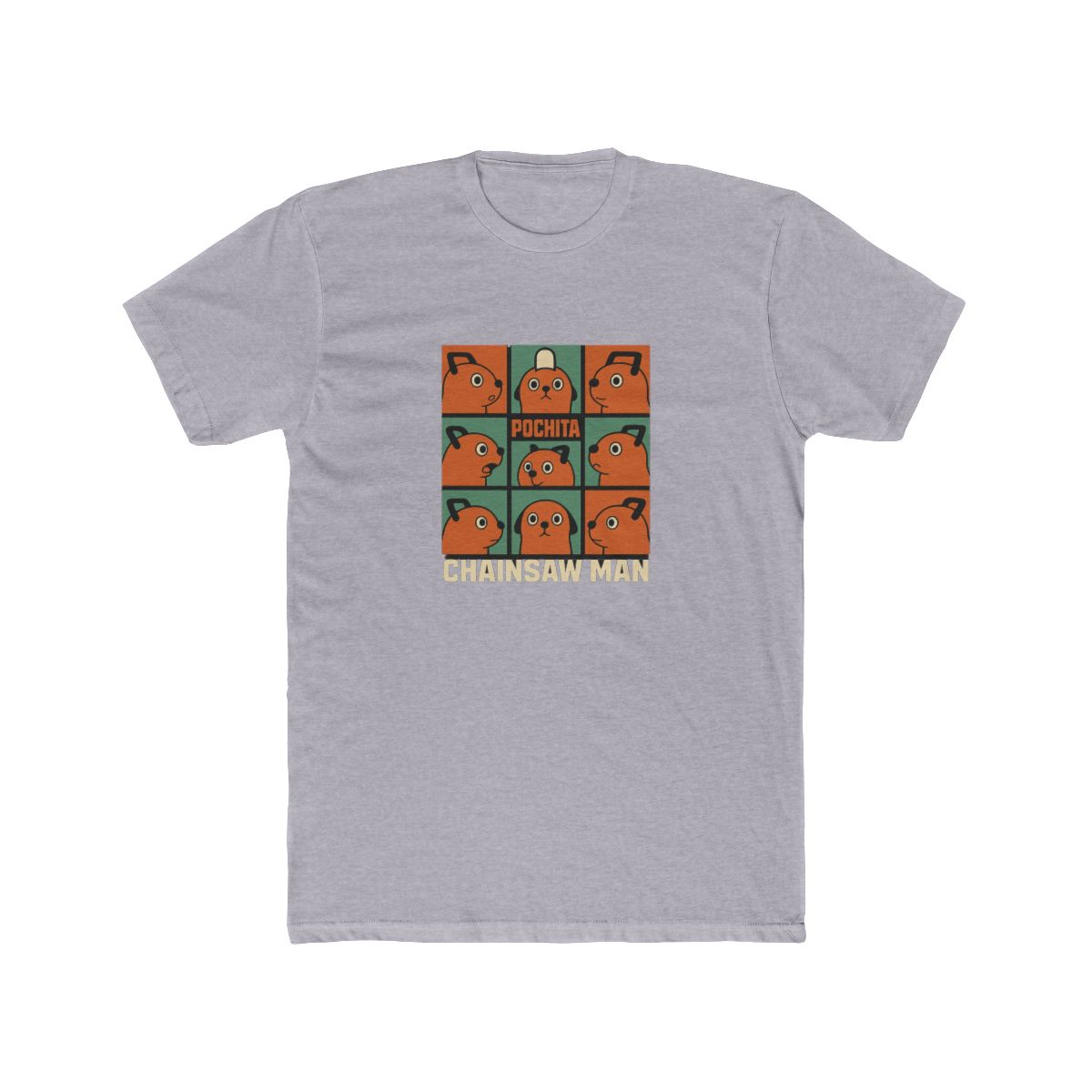 Pochita's Many Expressions Chainsaw Man T-Shirt - alternate angle 3, merchandise