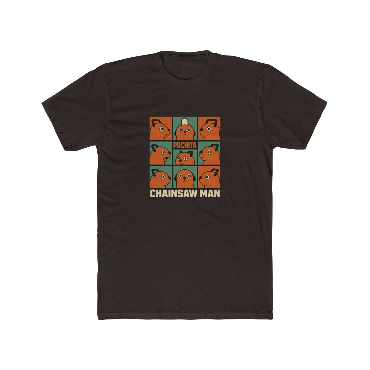 Pochita's Many Expressions Chainsaw Man T-Shirt - alternate angle 2, merchandise