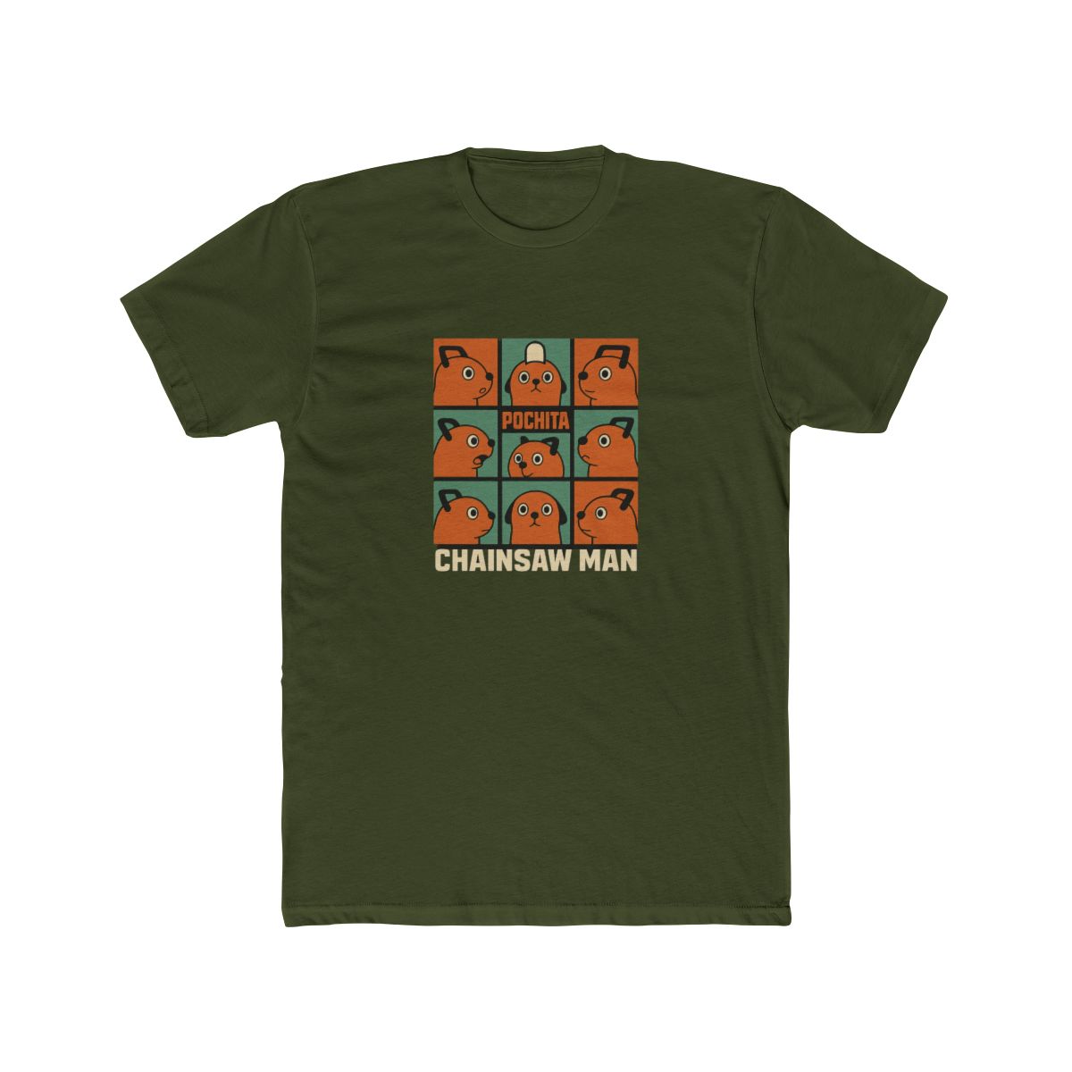 Pochita's Many Expressions Chainsaw Man T-Shirt - alternate angle 4, merchandise