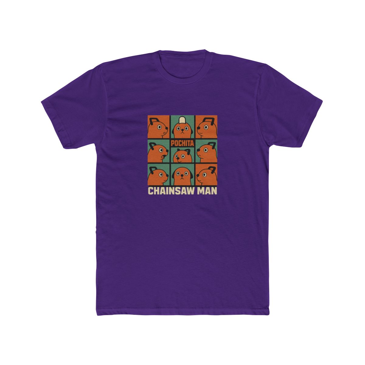 Pochita's Many Expressions Chainsaw Man T-Shirt - alternate angle 2, merchandise