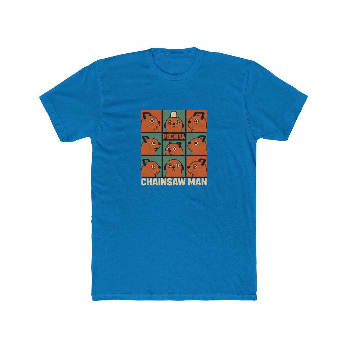 Pochita's Many Expressions Chainsaw Man T-Shirt - alternate angle 3, merchandise