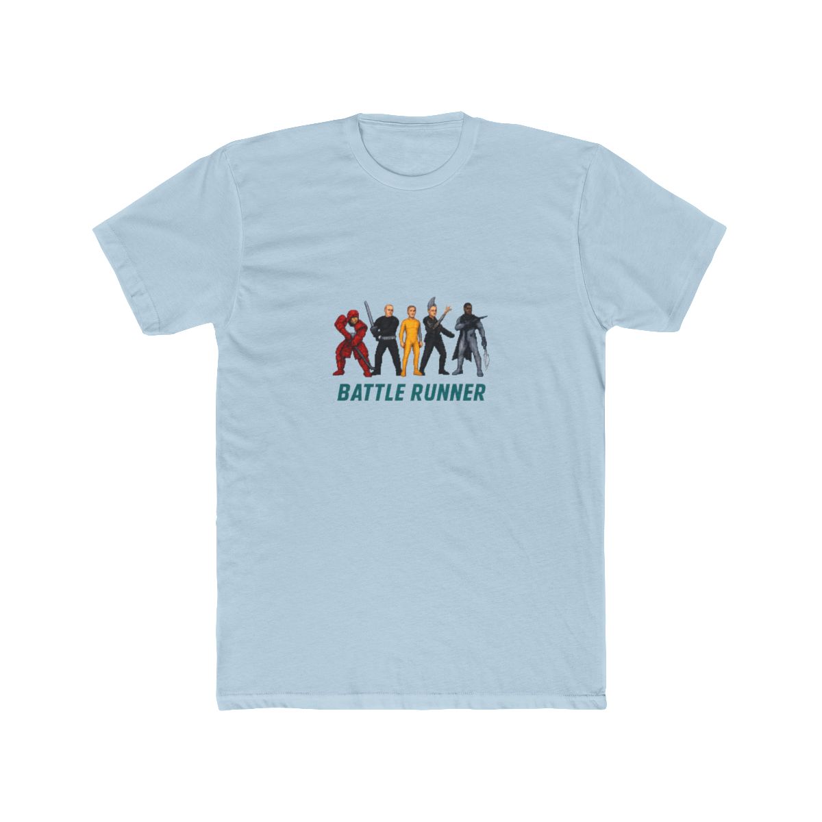 Battle Runner - The Running Man Japanese Title Tribute Tee T-Shirt - alternate angle 3, merchandise