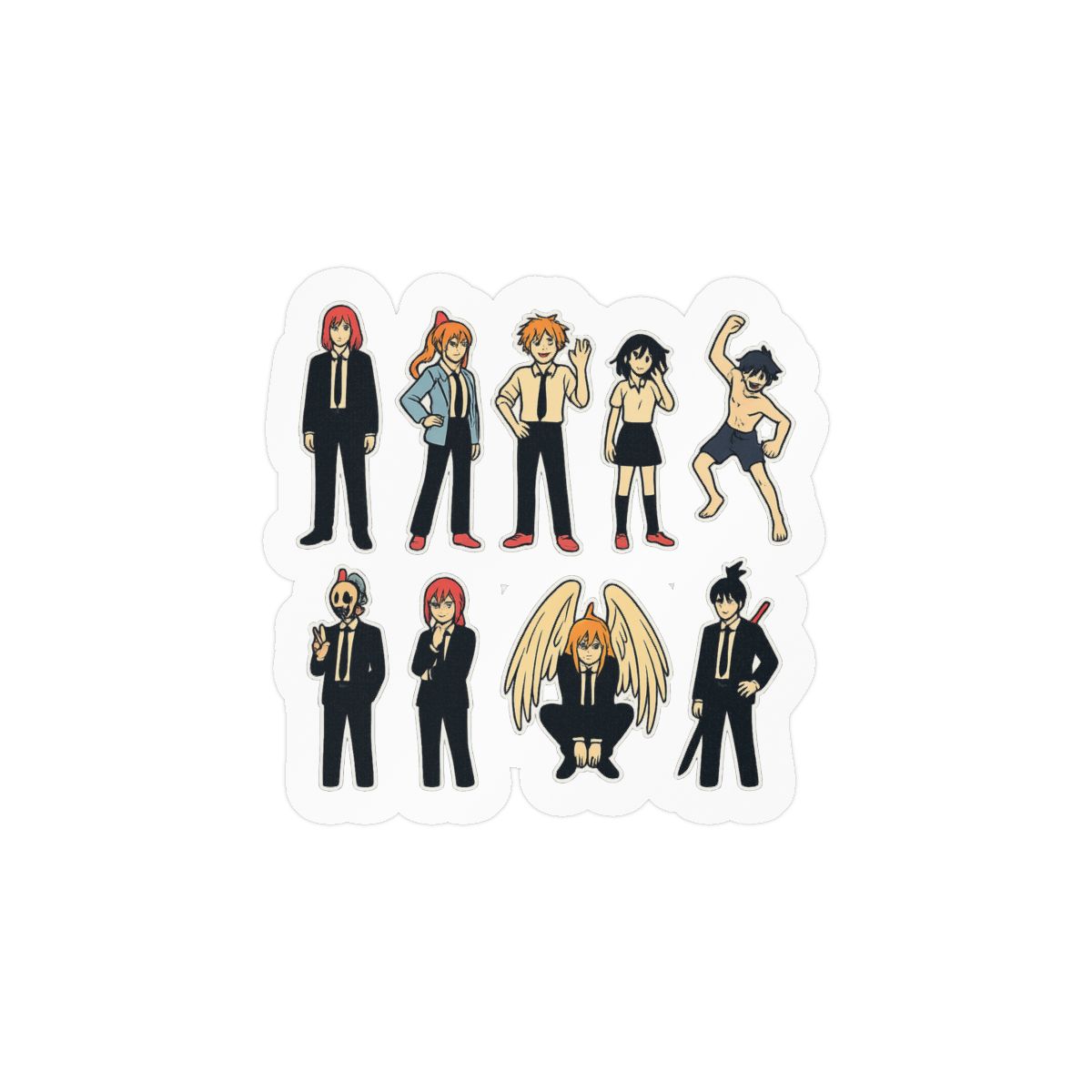 Chainsaw Man Stickers | Bold Anime Vinyl Decals - alternate angle 1, merchandise