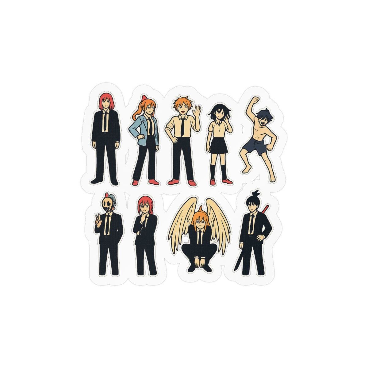 Chainsaw Man Stickers | Bold Anime Vinyl Decals