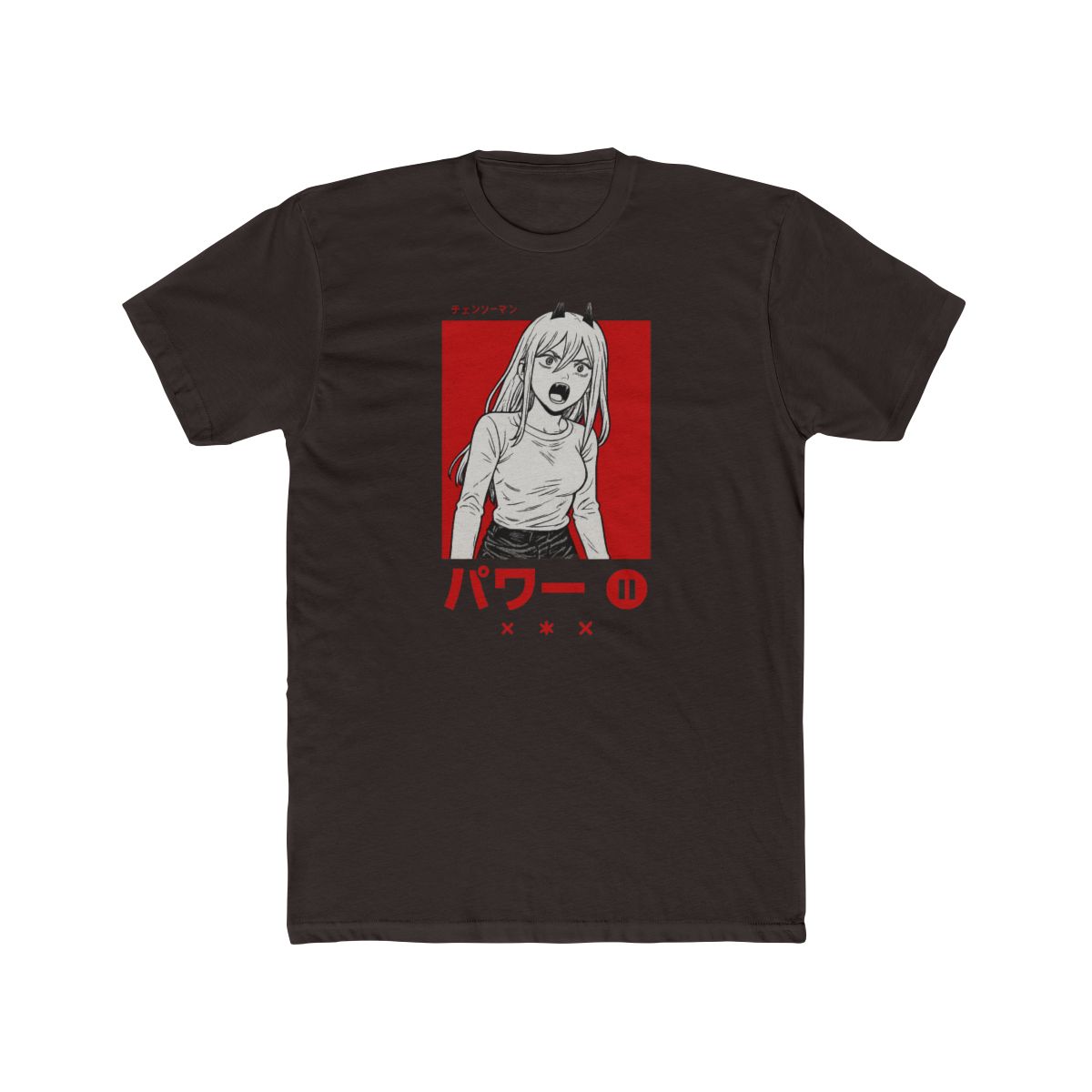 Chainsaw Man Power Red Spotify Frame T-Shirt - alternate angle 3, merchandise