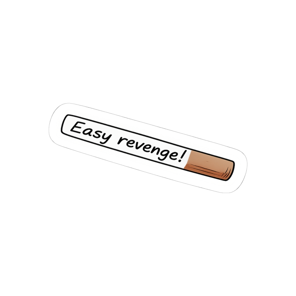 Easy Revenge Sticker | Bold Colorful Vinyl Decal