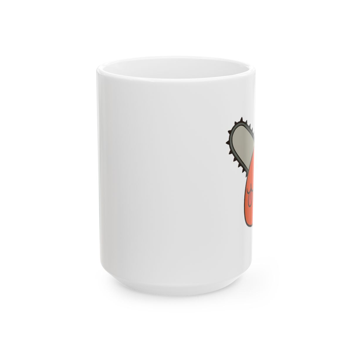 Pochita Chainsaw Devil Heart | Anime Coffee Mug, Chainsaw Man Cup, Otaku Gift - alternate angle 4, merchandise