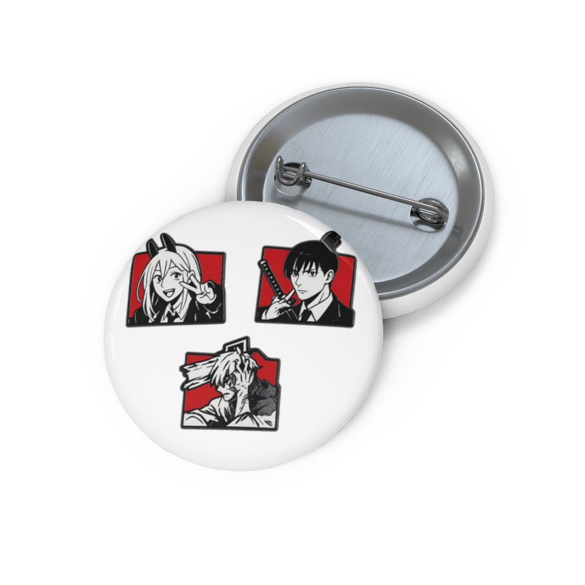 Aki Denji Devil Duo | Chainsaw Man Pins, Enamel Brooch, Anime Fan Badge
