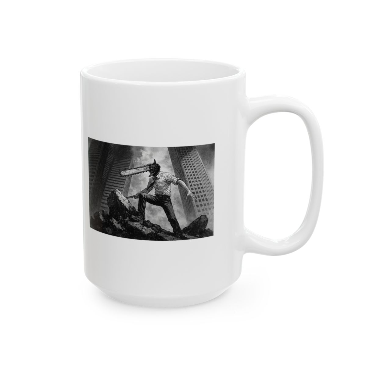 Chainsaw Man Devil Rampage | Anime Coffee Mug, Manga Fan Cup, Chainsaw Merch