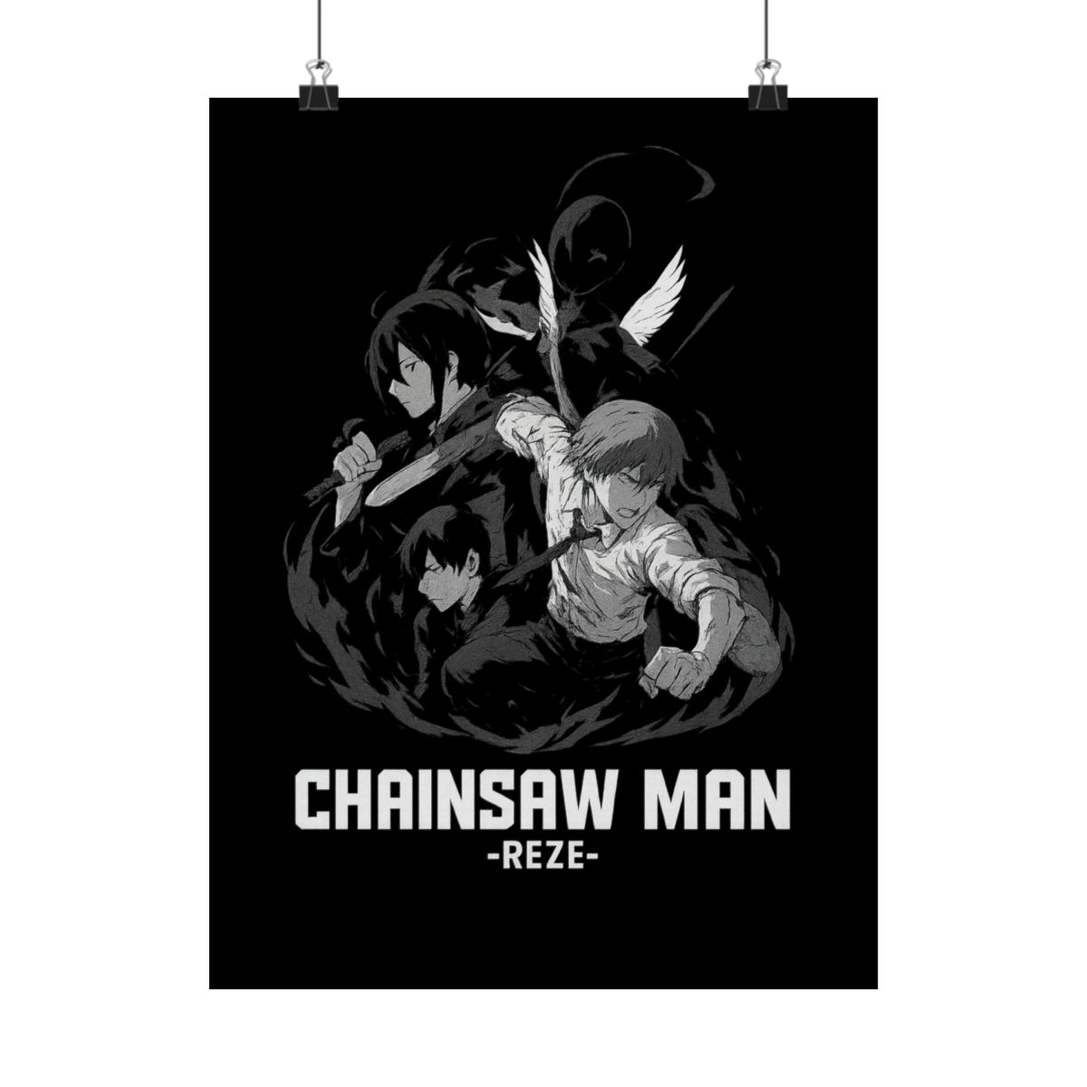 Chainsaw Man Reze Arc Teaser Poster | Anime Wall Art Print - alternate angle 4, merchandise