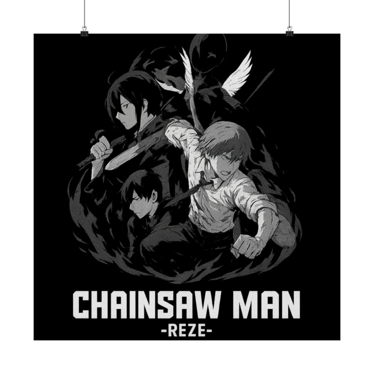 Chainsaw Man Reze Arc Teaser Poster | Anime Wall Art Print - alternate angle 4, merchandise