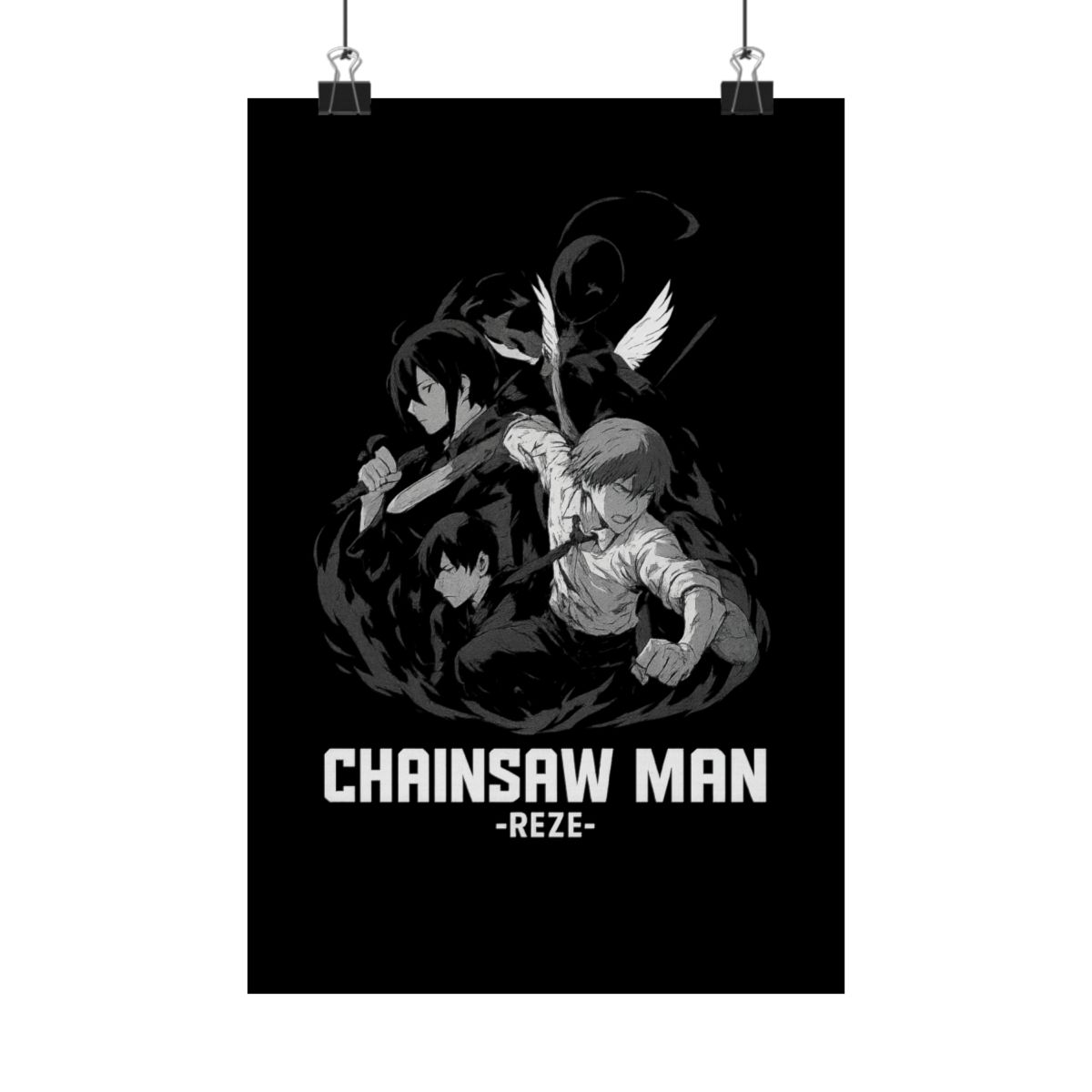 Chainsaw Man Reze Arc Teaser Poster | Anime Wall Art Print - alternate angle 1, merchandise