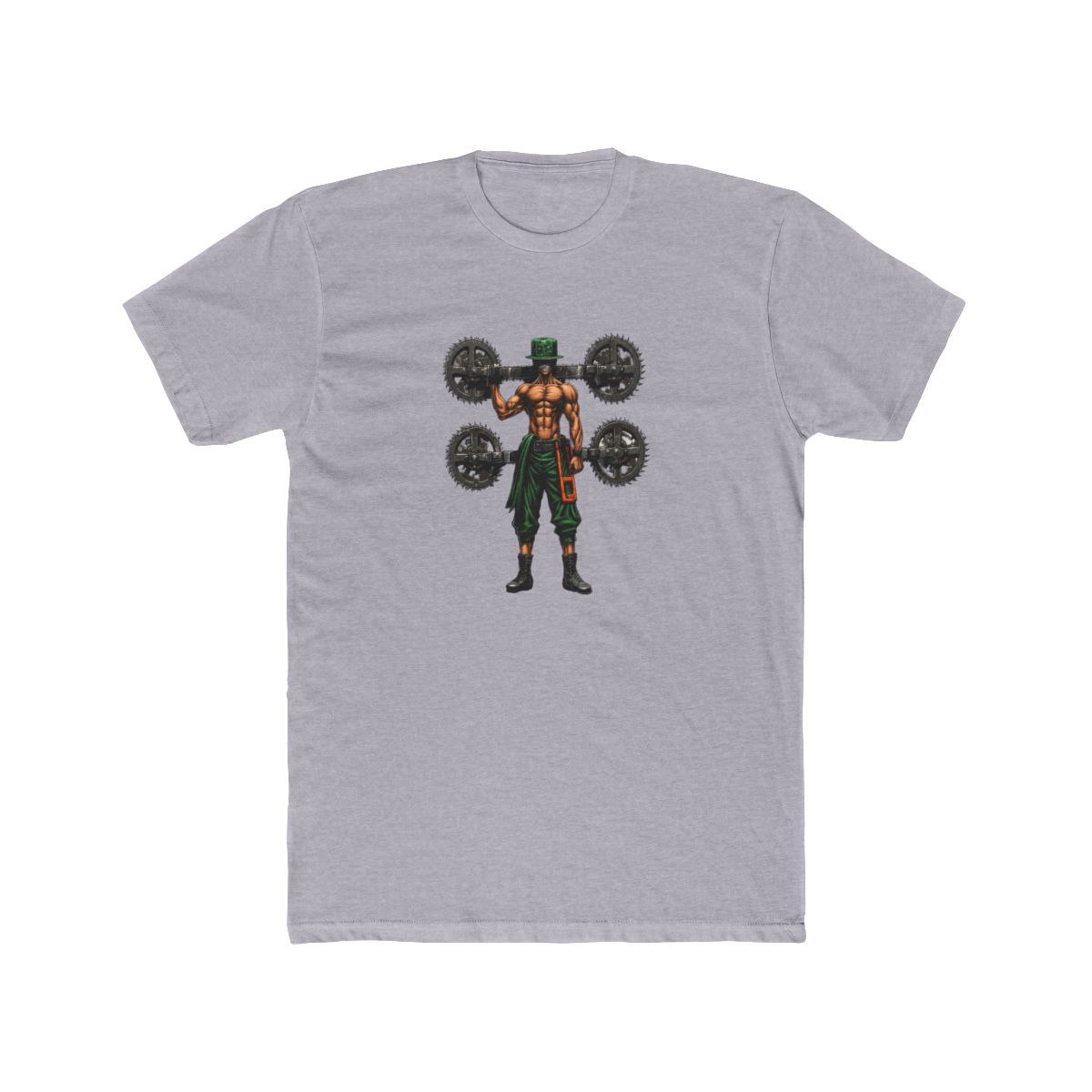Powerlifting Zenitsu Chainsaw Man Fan Art T Shirt - alternate angle 5, merchandise