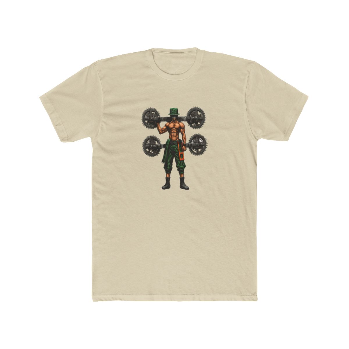 Powerlifting Zenitsu Chainsaw Man Fan Art T Shirt - alternate angle 3, merchandise