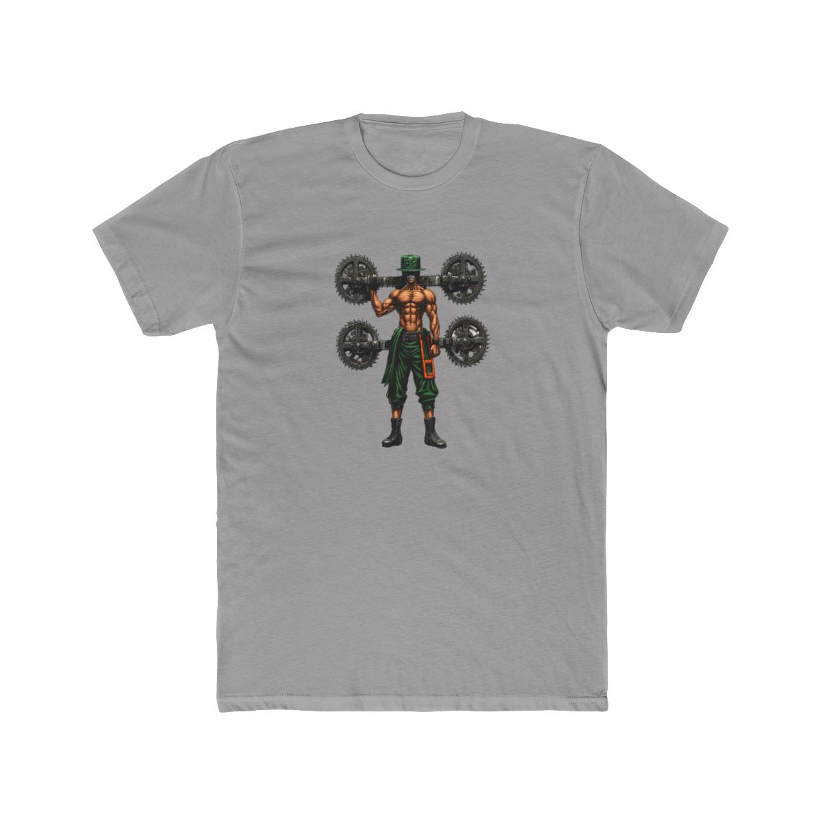 Powerlifting Zenitsu Chainsaw Man Fan Art T Shirt - alternate angle 2, merchandise