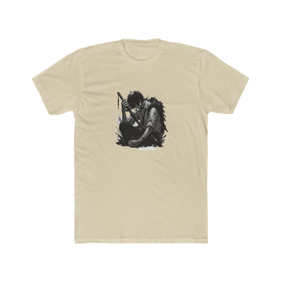 Denji Chainsaw Man Katana Battle Art T Shirt - alternate angle 5, merchandise