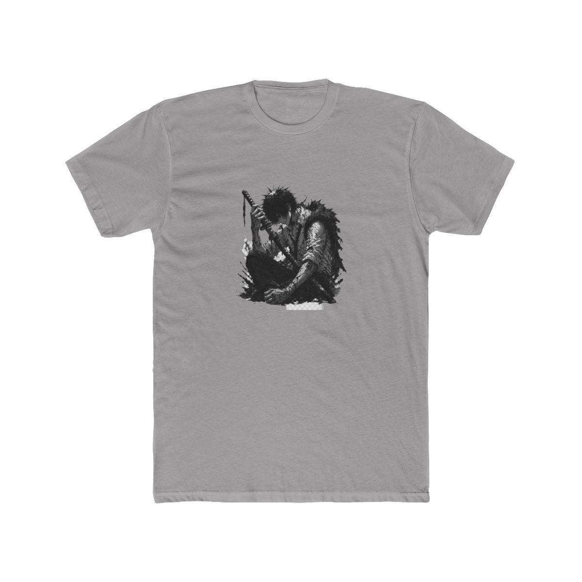 Denji Chainsaw Man Katana Battle Art T Shirt - alternate angle 3, merchandise