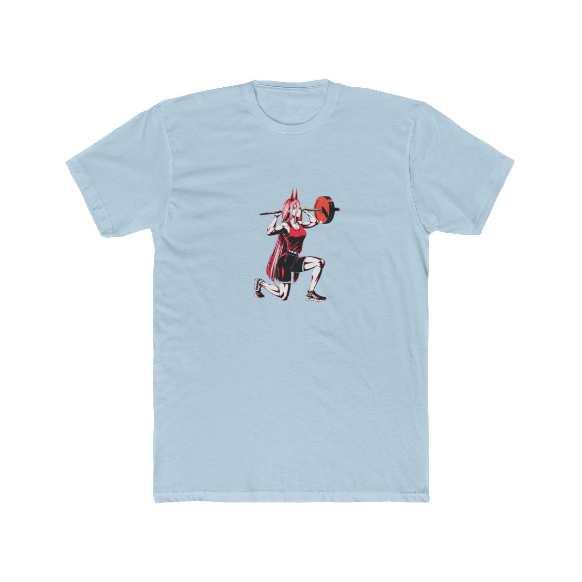 Powerlifting Power Chainsaw Man Gym Art T Shirt - alternate angle 2, merchandise