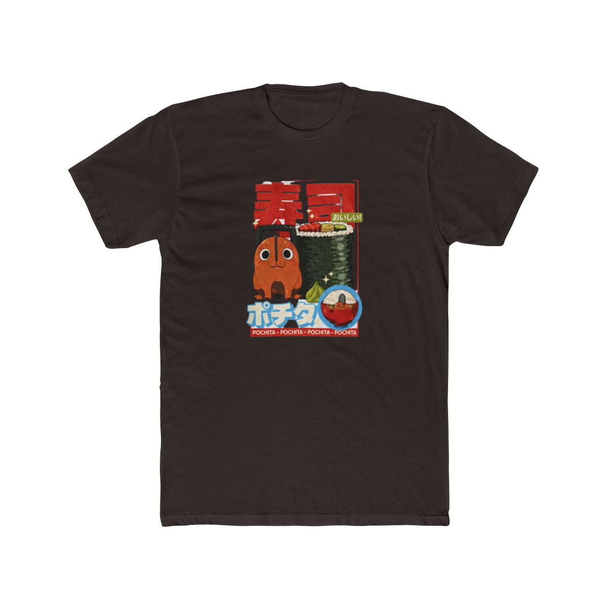Chainsaw Man Pochita Sushi T Shirt - alternate angle 2, merchandise