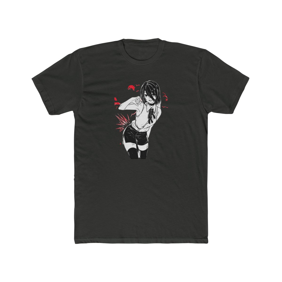 Reze Chainsaw Man Human Form Red Art T Shirt - alternate angle 2, merchandise