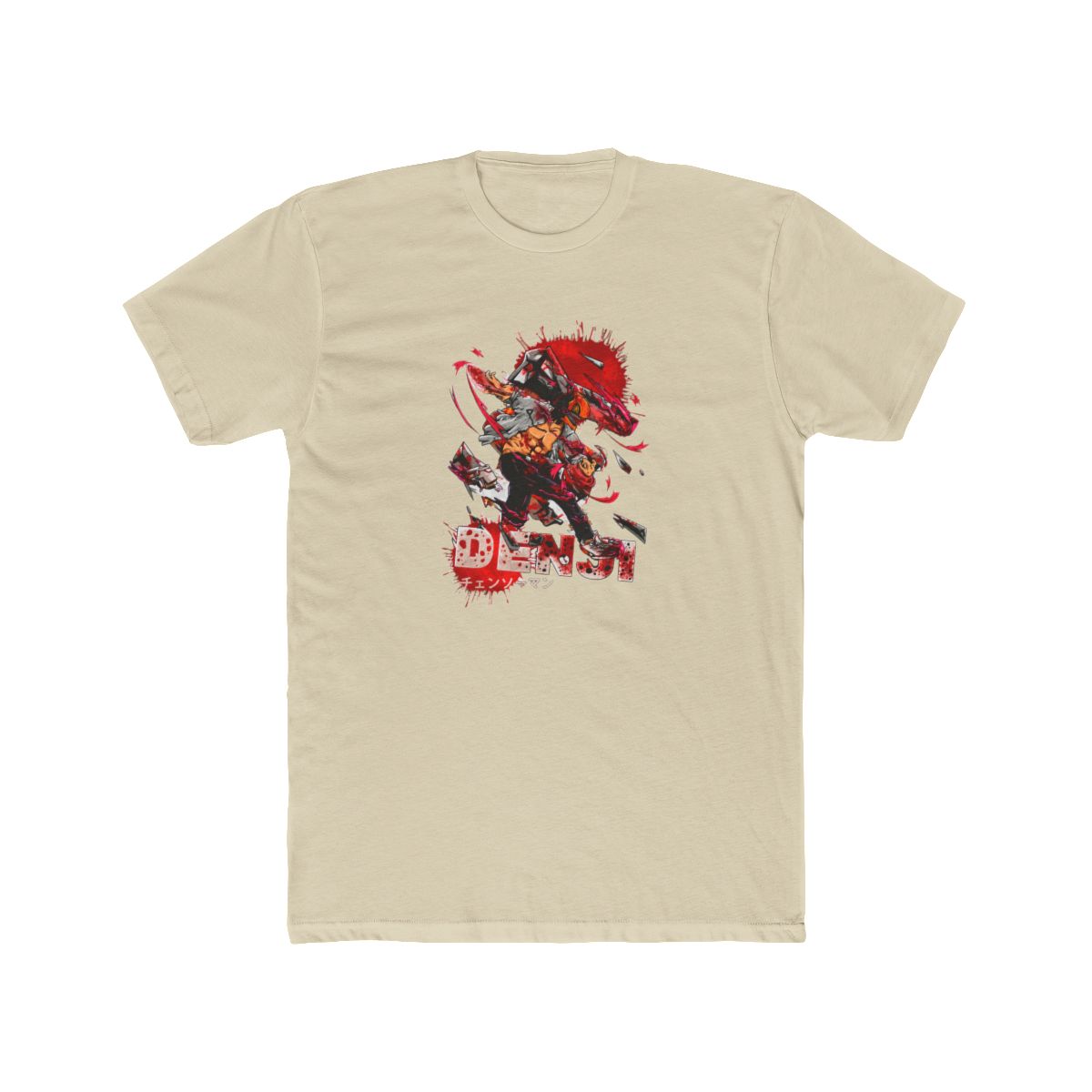 Denji Chainsaw Man Abstract Splatter Art T Shirt - alternate angle 5, merchandise
