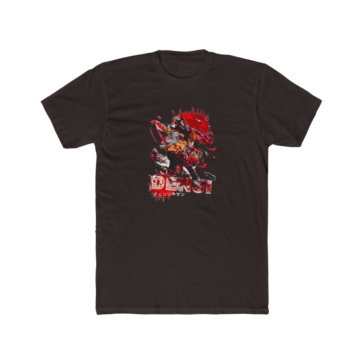 Denji Chainsaw Man Abstract Splatter Art T Shirt - alternate angle 4, merchandise