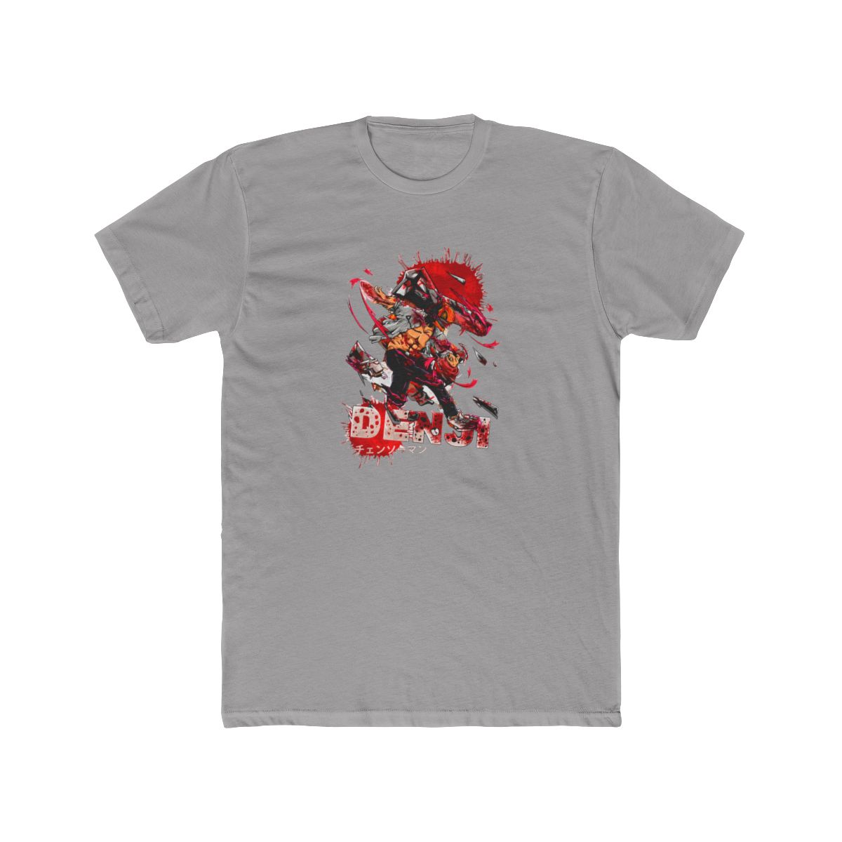 Denji Chainsaw Man Abstract Splatter Art T Shirt - alternate angle 3, merchandise