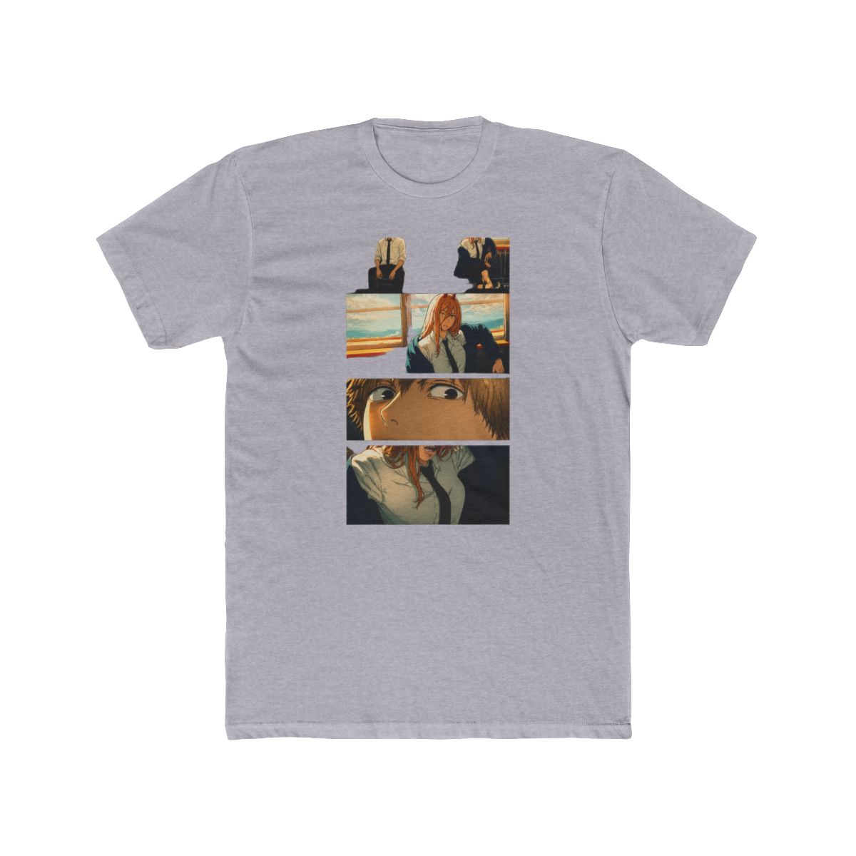 Chainsaw Man Power & Denji Train Panels T Shirt
