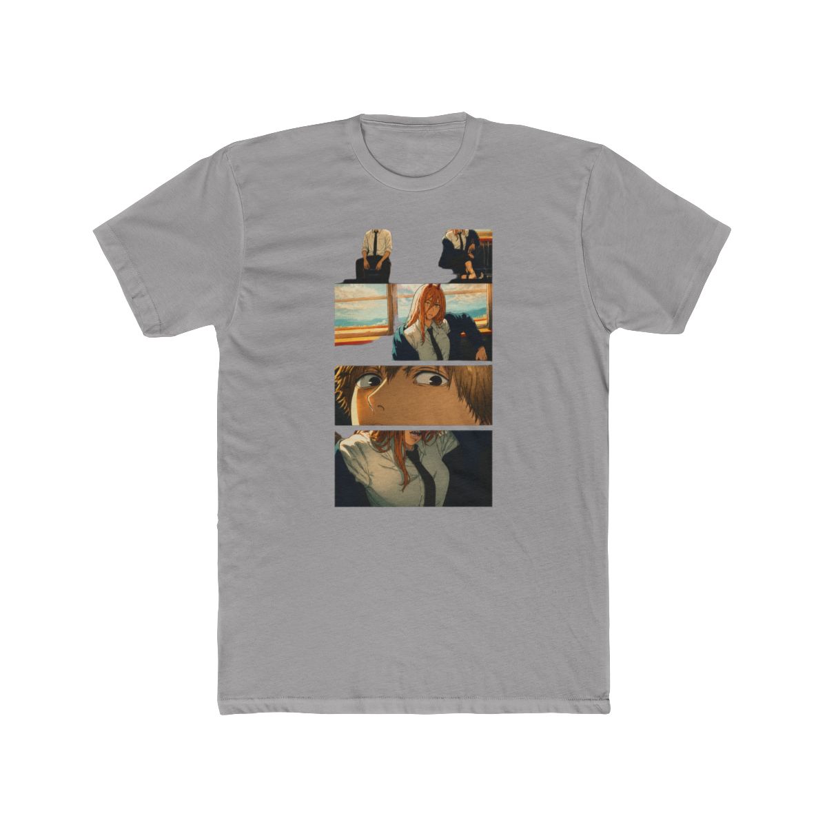 Chainsaw Man Power & Denji Train Panels T Shirt - alternate angle 3, merchandise