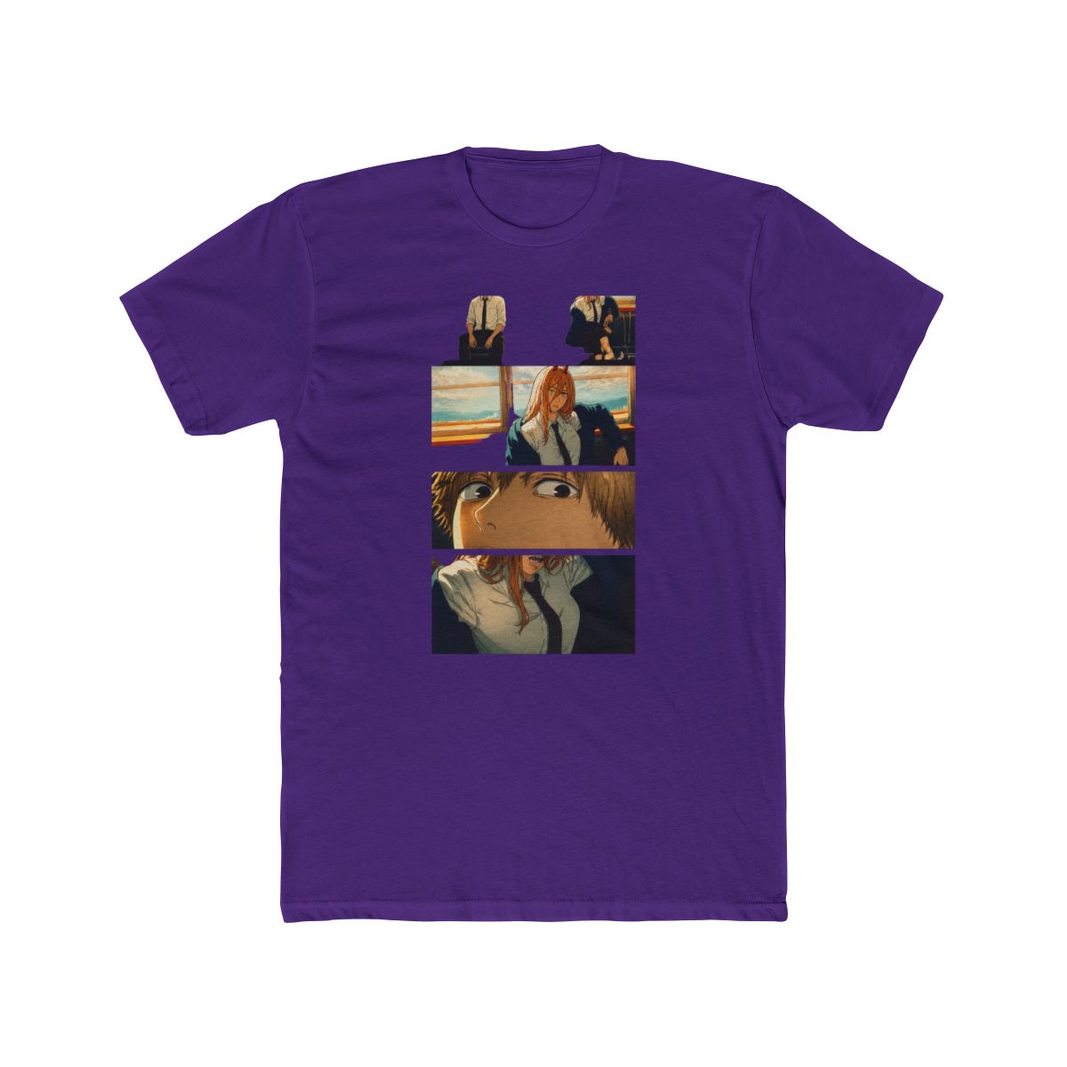 Chainsaw Man Power & Denji Train Panels T Shirt - alternate angle 2, merchandise