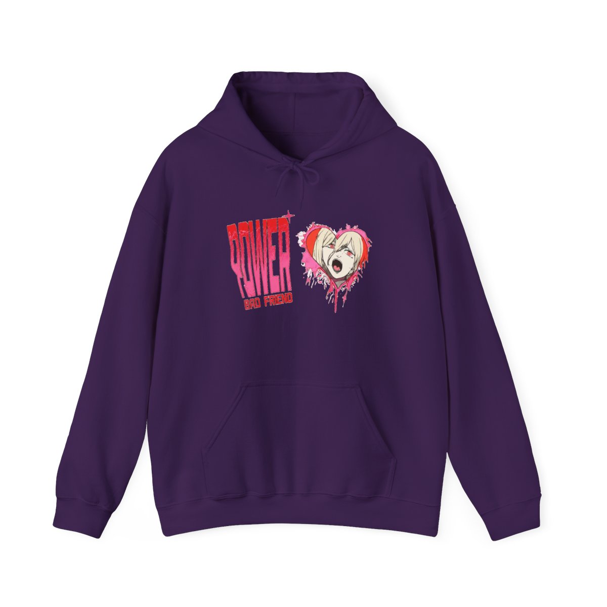 Chainsaw Man Power Blood Fiend Glitter Hoodie - alternate angle 2, merchandise