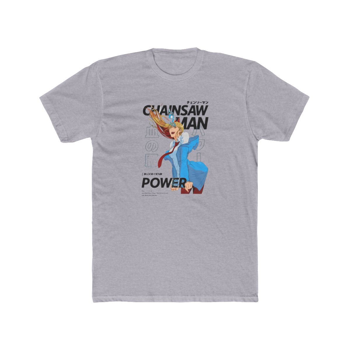 Chainsaw Man Power Magazine Cover T Shirt - alternate angle 3, merchandise