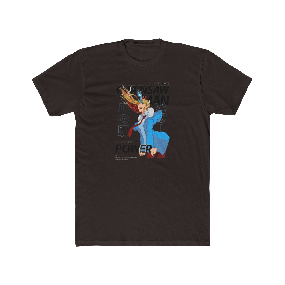 Chainsaw Man Power Magazine Cover T Shirt - alternate angle 2, merchandise