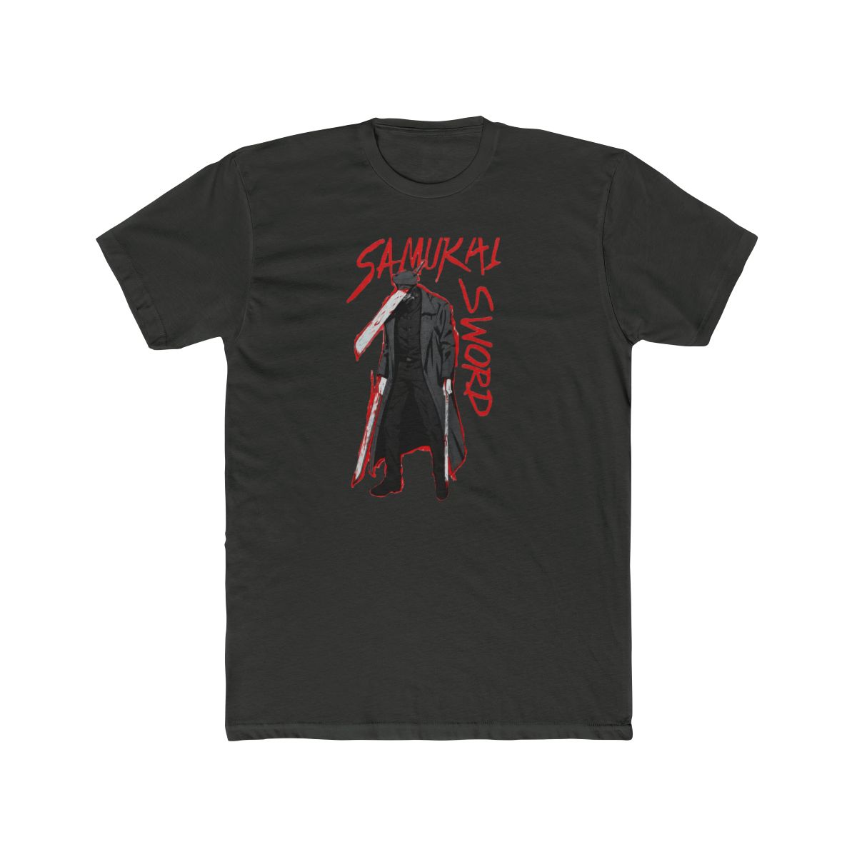 Chainsaw Man Katana Man Portrait T Shirt - alternate angle 3, merchandise