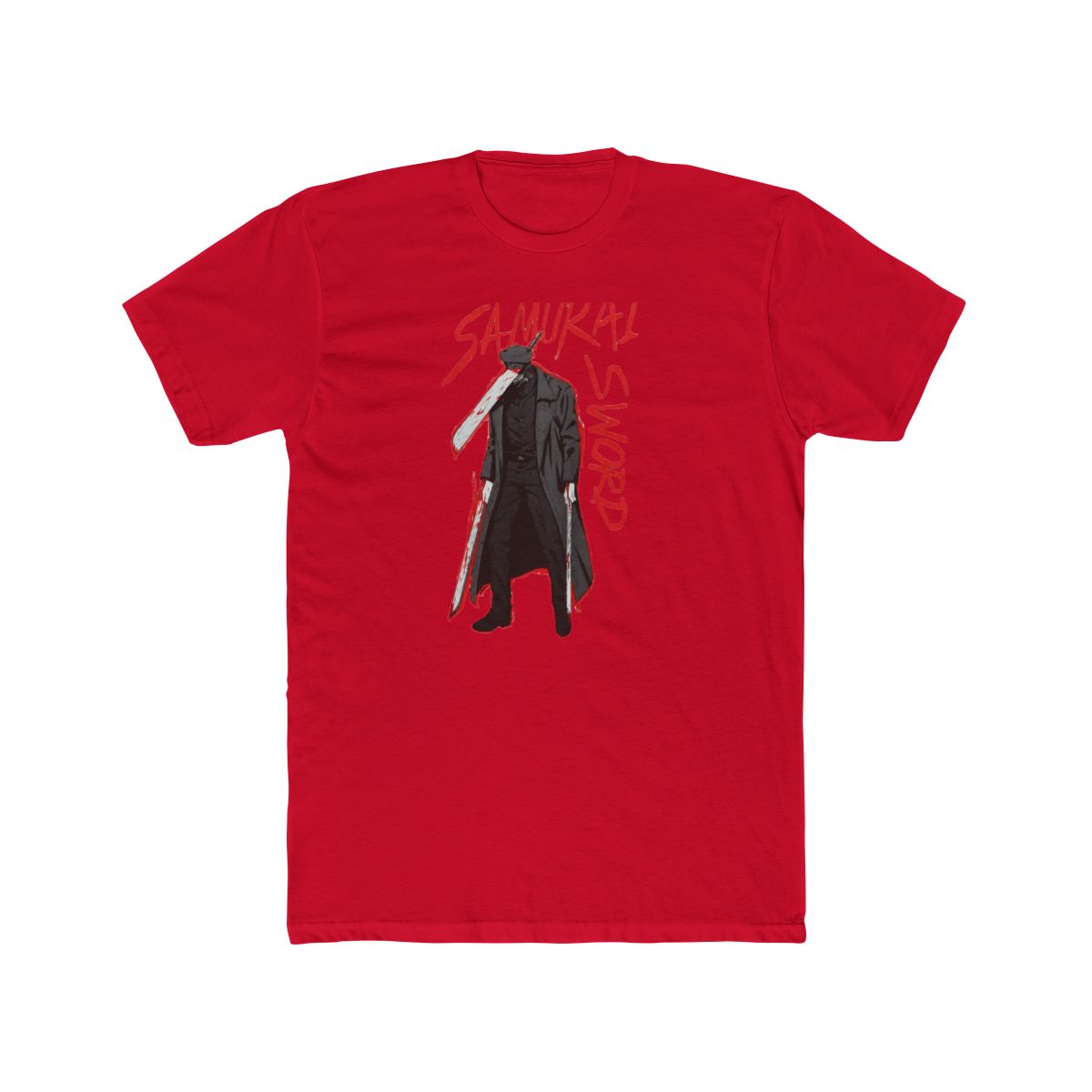 Chainsaw Man Katana Man Portrait T Shirt - alternate angle 4, merchandise