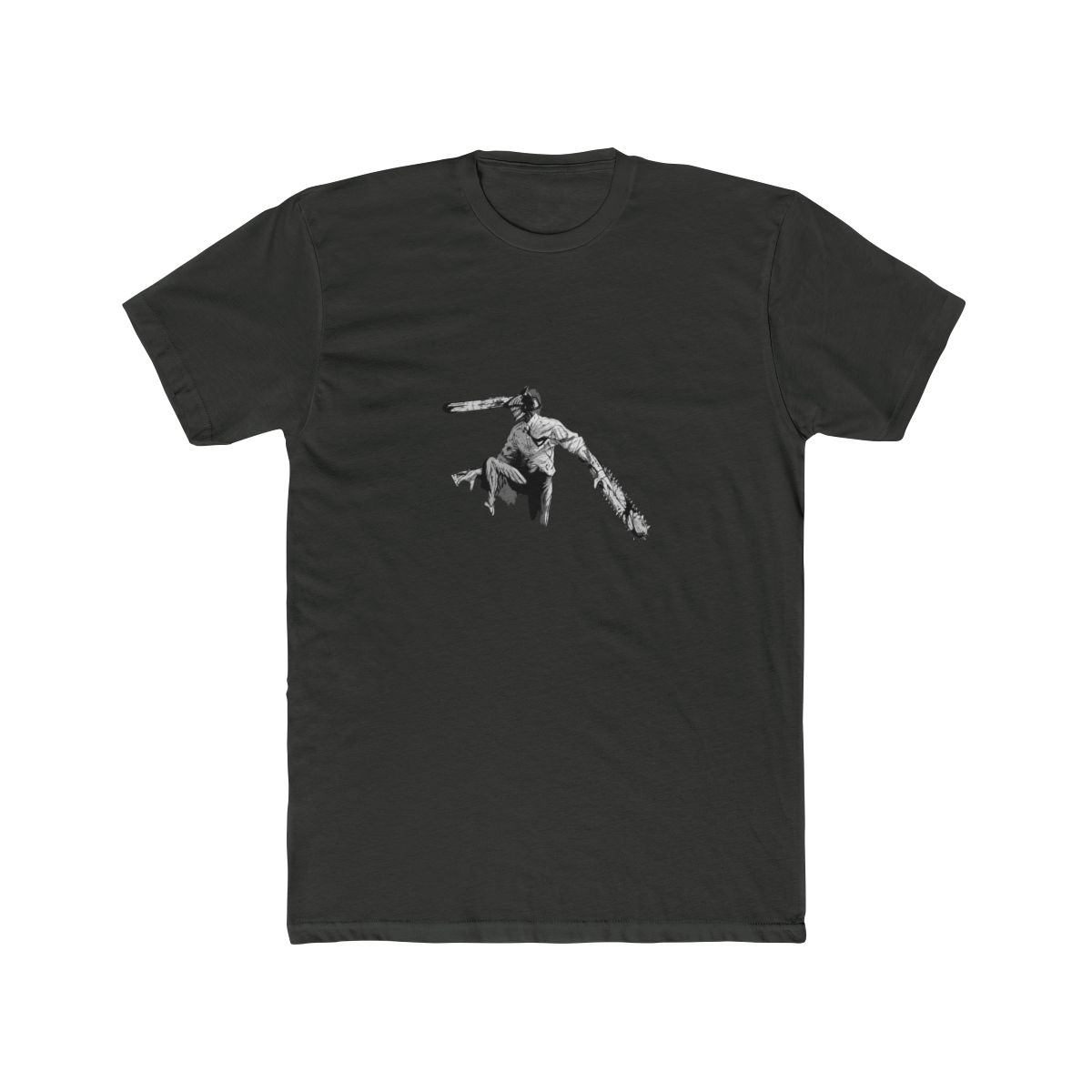 Chainsaw Man Recolor Key Art Crew Neck Short Sleeve Black T Shirt