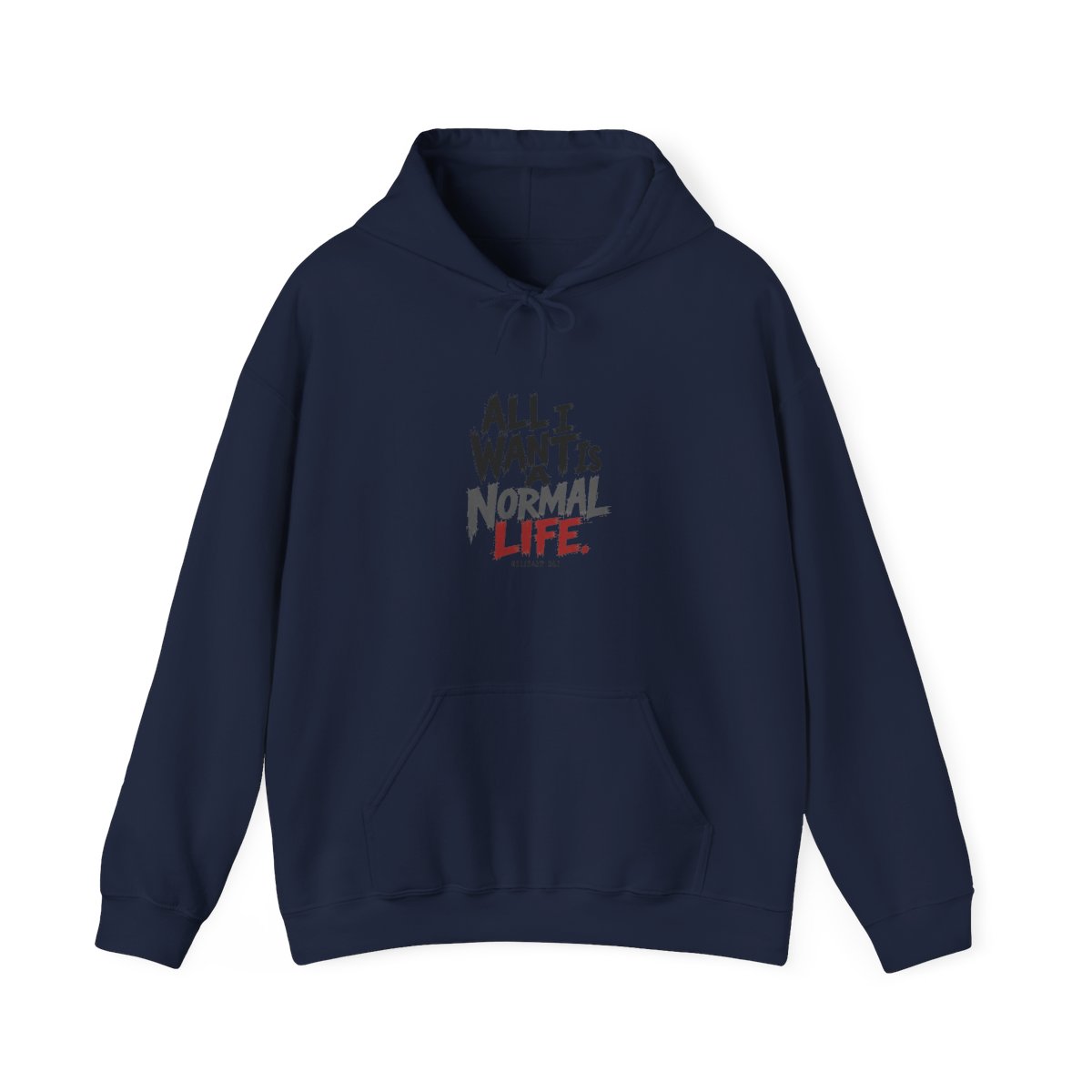 Chainsaw Man "All I want is a normal life." Hoodie - alternate angle 3, merchandise