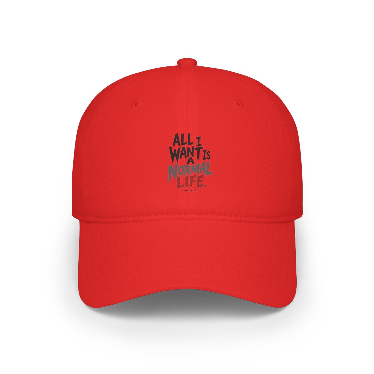 Chainsaw Man "All I want is a normal life." Hat - alternate angle 4, merchandise